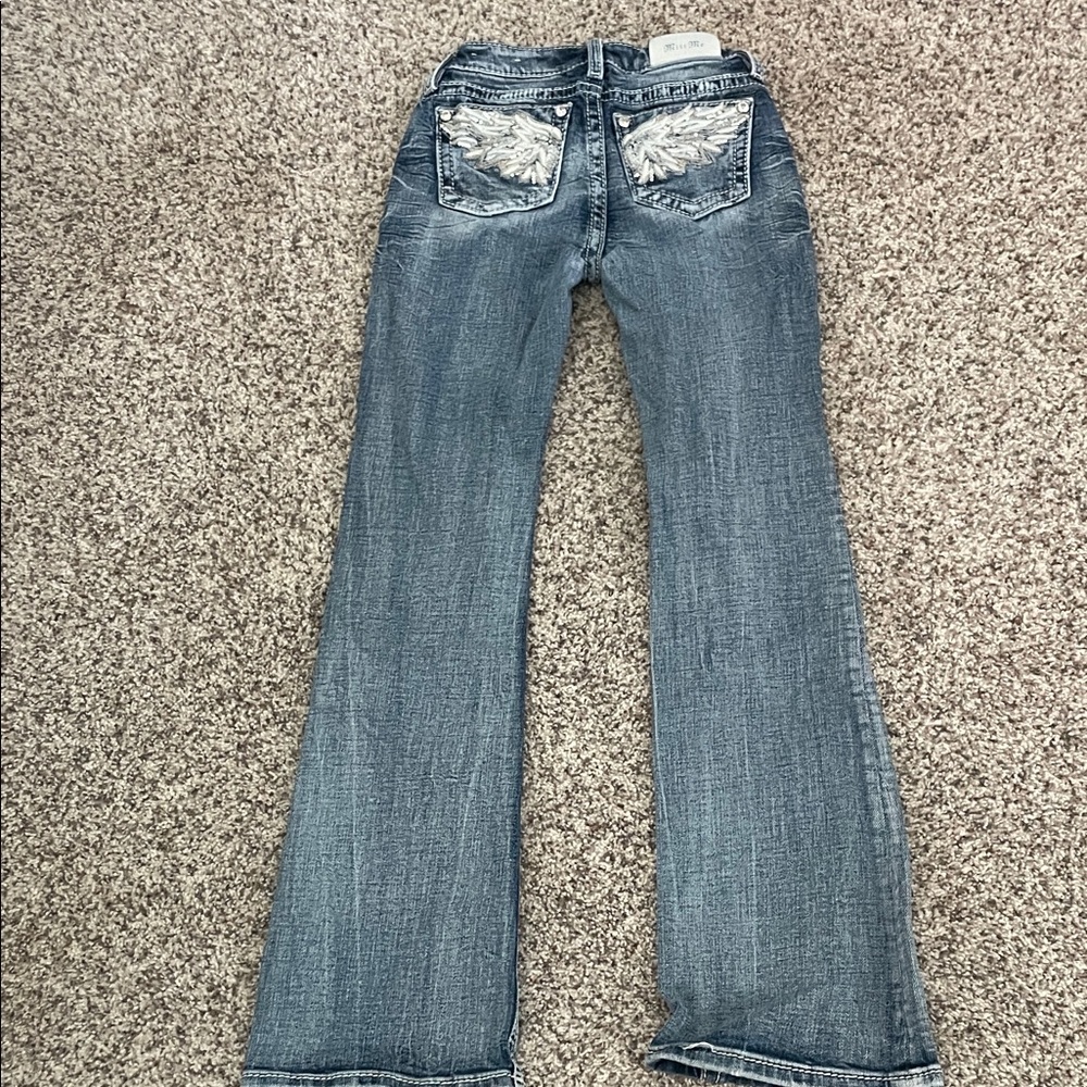 Miss Me Kids Blue Jeans with Silver Accents